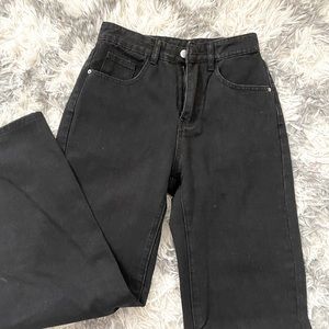 Shein black mom jeans